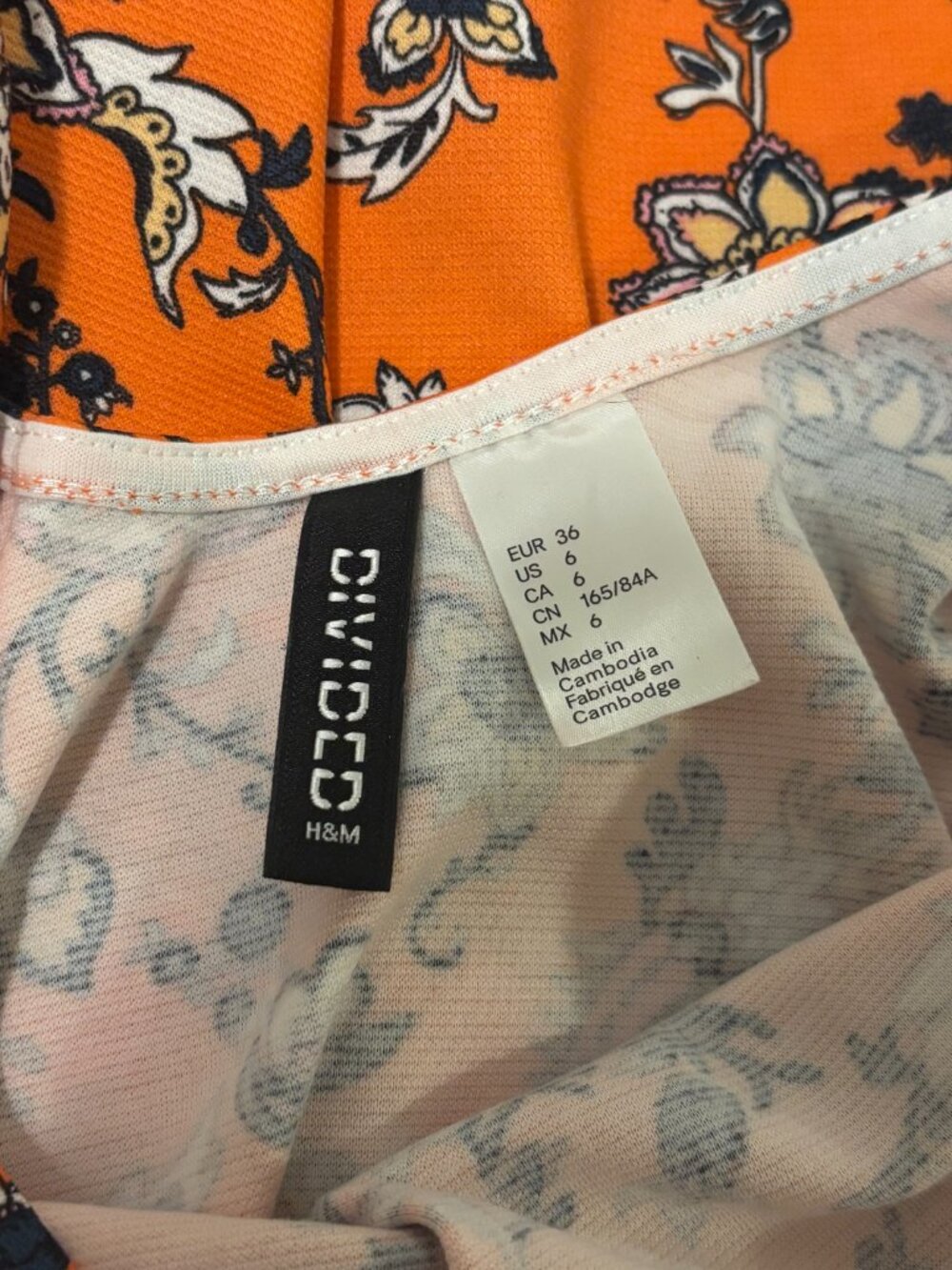 H&M Dress Lot (Orange Size 6, Blue and White Stripes Size 6, Green Lace Size 8) - Picture 5 of 13